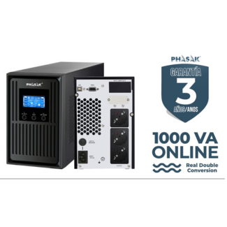 UPS Phasak Conqueror Pro 1000VA ONLINE LCD