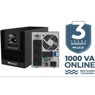 UPS PHASAK LCD On-Line 1000 VA / 1000 W Smart Pro Gate Pro