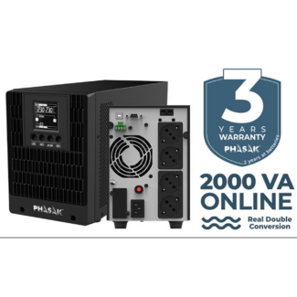 UPS PHASAK LCD On-Line 2000 VA / 2000W Smart Pro