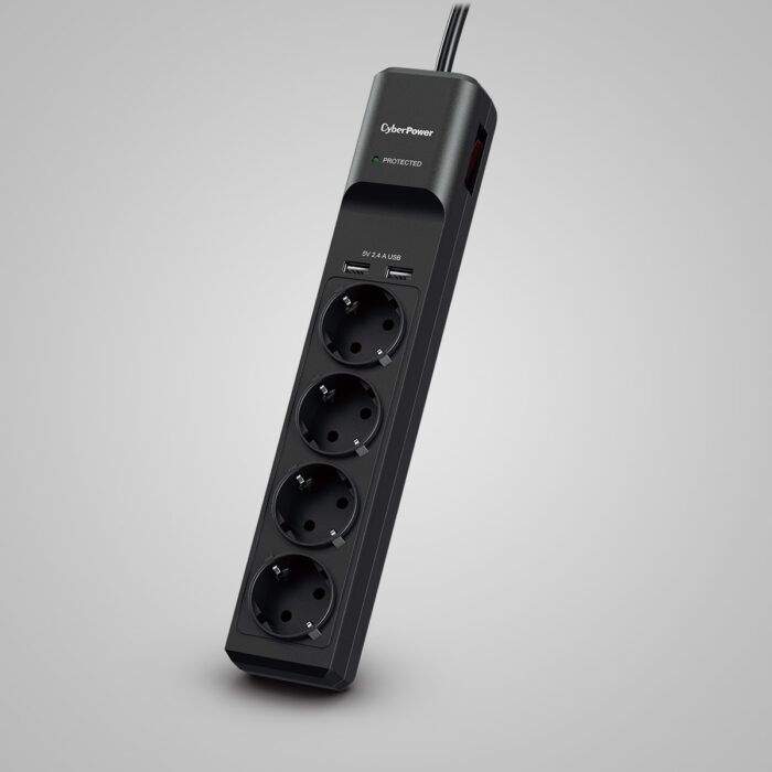 Tomada Proteção CyberPower 4*Out 2xUSB