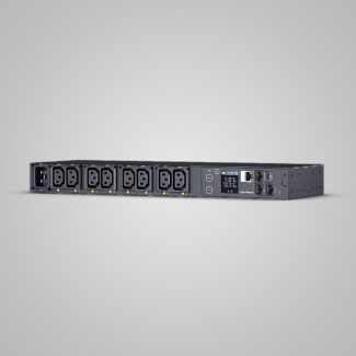 PDU Automático com 8 Tomadas C13 Lcd Rack 1U 16A