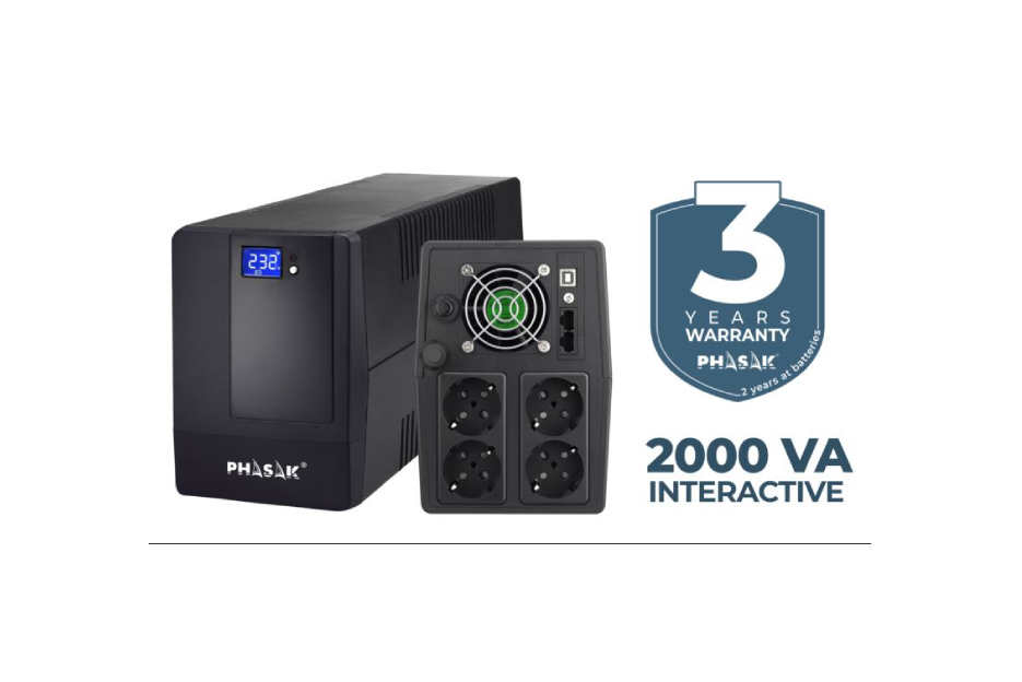UPS PHASAK LCD Interactive 2000 VA / 1200W