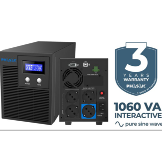 UPS Phasak PROTEKT 1060VA / 700W Interactive Pure Sinewave