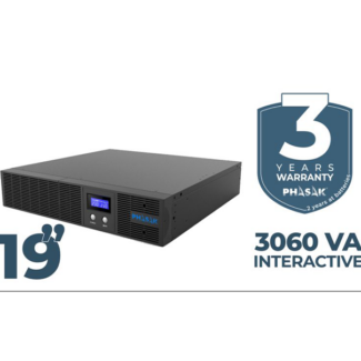 UPS Phasak PROTEKT Rack 3060VA / 1800 Interactive Pure Sinewave