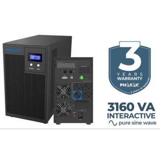UPS Phasak PROTEKT 3160VA / 2100W Interactive Pure Sinewave