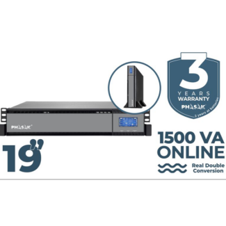 UPS PHASAK PRO-RACK LCD On-Line 1500 VA / 1350 W